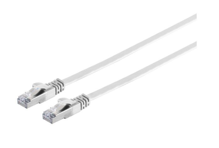 MicroConnect V-UTP6A05W-FLAT U/UTP CAT6A 5M White Flat