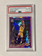 2018 Panini Donruss Optic LEBRON JAMES Hyper Pink PSA Gem Mint 10 #94 Lakers