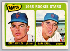 Click to enlarge Mets 1965 Rookie Stars (Jerry Hinsley / Gary Kroll)