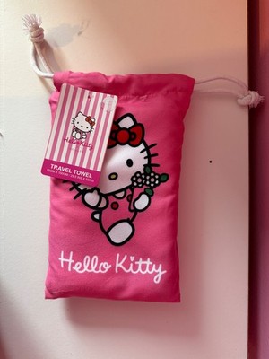 Primark Hello Kitty Rosa Reise Handtuch Rucksack/Urlaub/Solo/Kawaii