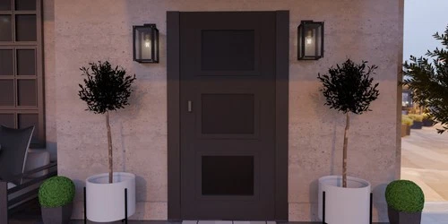 Quoizel ROB8408 Robbins 16" Tall Outdoor Wall Sconce - Black - Picture 3 of 3