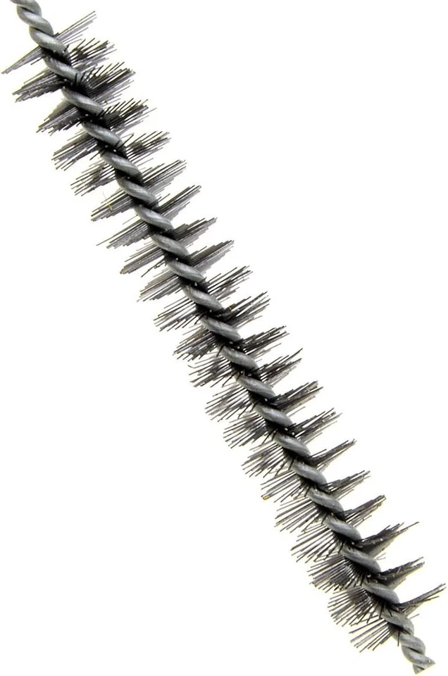 Kit de 12 piezas de cepillo de tubo de acero inoxidable/latón redondo limpiador de tubos mango largo Foto 4 de 4