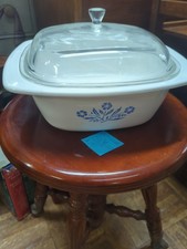 Vintage Corning Ware Blue Cornflower P-34-B 4 Qt Dutch Oven Lid Rack USA