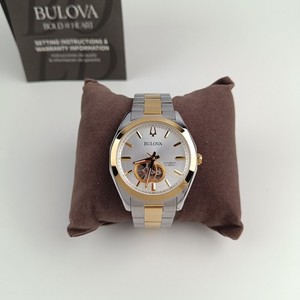 Bulova Surveyor 98A284 Reloj Hombre Automático Esfera Plata-Oro Acero Dos Tonos