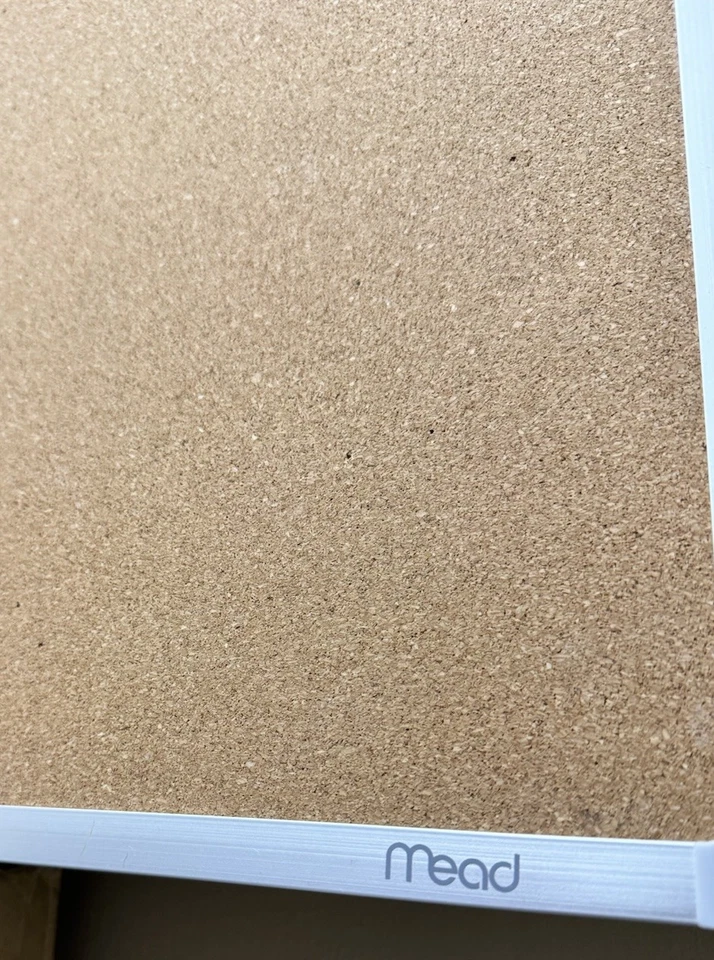 Mead Cork Surface Bulletin Board - 2" Height X 3" Width - Cork Board Office - Image 4 of 4