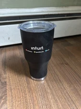 New Intuit Metal Water Bottle Cup Coffee Insulated Promo Black Flask Mug