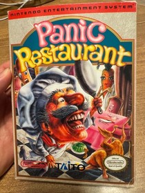 Panic Restaurant (Nintendo NES) CIB completo RARO GRIAL AUT&Eacute;NTICO videojuego PR