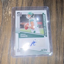Panini Donruss 2025 Jordan Travis Signature Marks Autograph SM-5 New York Jets