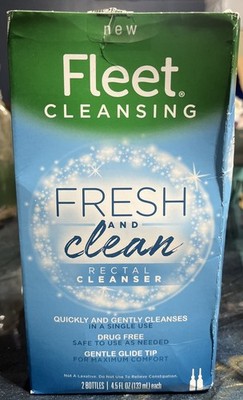 Fleet Cleansing- Fresh And Clean- Rectal Cleanser- 2pk 4.5oz Bottles- Saline