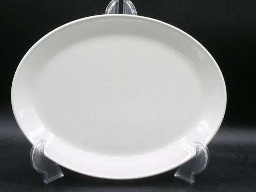 Vtg. Johnson Brothers IRONSTONE White Oval Serving Platter 12" L x 9" W England - Picture 2 of 8