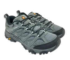 Merrell Men's Low-Cut Moab 3 WP Trail Hiking Shoes J035855 Granite Size 10M