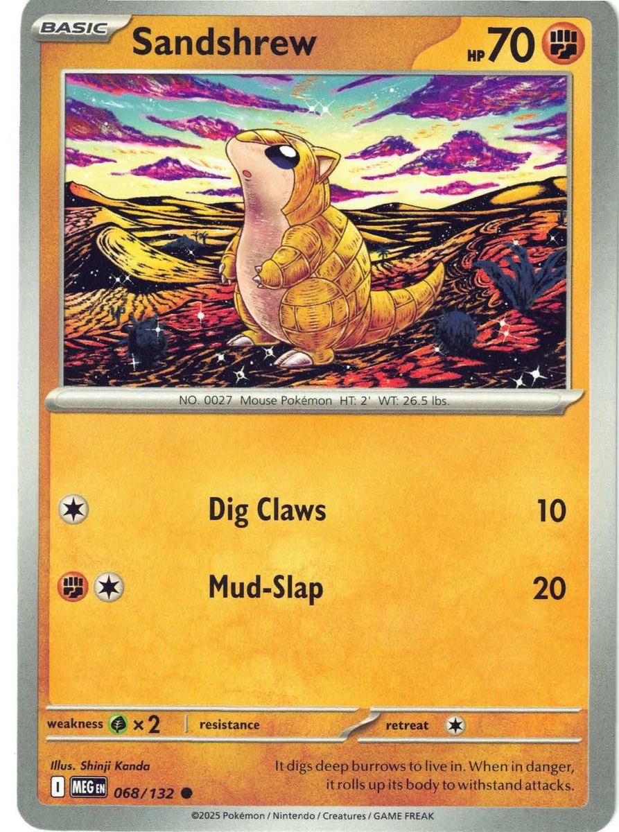Sandshrew Pokémon TCG Cards for sale | eBay