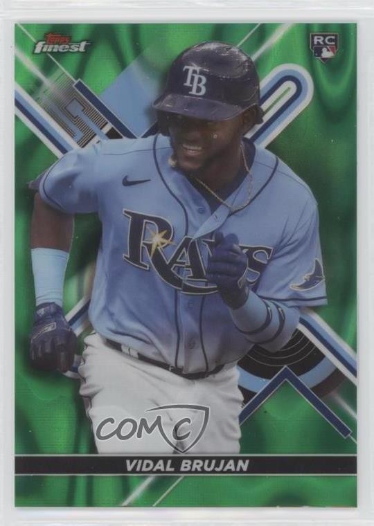 2022 Topps Finest Green Lava Refractor 33/99 Vidal Brujan #3 Rookie RC g2d