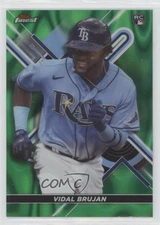2022 Topps Finest Green Lava Refractor 33/99 Vidal Brujan #3 Rookie RC g2d