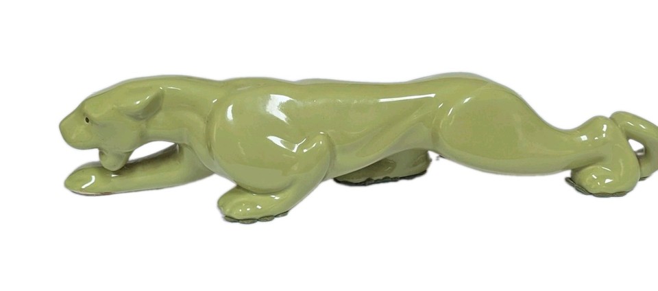 MID-CENTURY MODERN MCM CHARTREUSE PANTHER TV LAMP (1950's-60's)