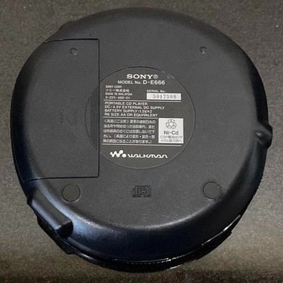 SONY D-E666 Navy Blue CD Walkman Portable CD Player From