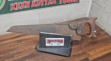 K346- Rare Antique Disston No. 8 Half Back Saw 16