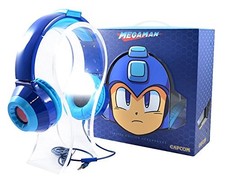 Capcom's official LIMITED EDITION Mega Man HD LED Headphones NEW 