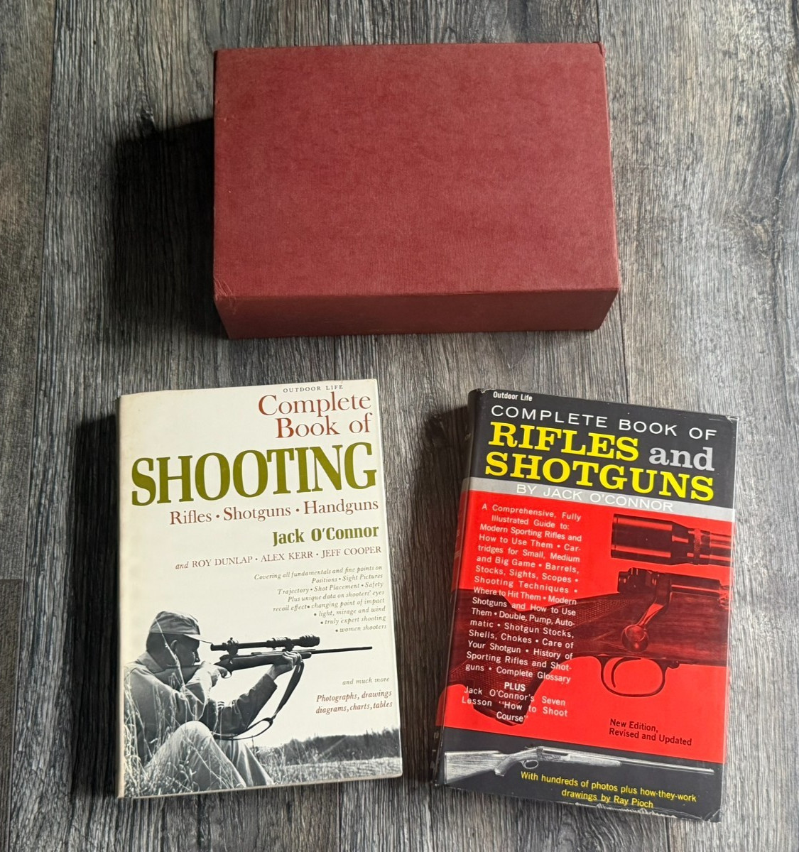 Jack O'Connor Complete Book Of Rifles & Shotguns + Complete Book Of Shooting Set