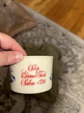Vintage Old Spice Shaving Cup Mug Ship Grand Turk Salem 1786 Shulton EUC
