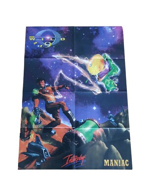 WILD 9 /  EARTH WORM JIM 3D Doppelposter RARITÄT MANIAC