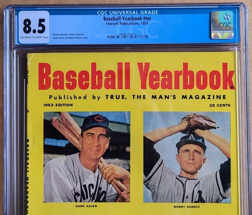 Mickey Mantle, Baseball Yearbook, CGC 8.5 Newsstand, 1953 Edition - Picture 2 of 4