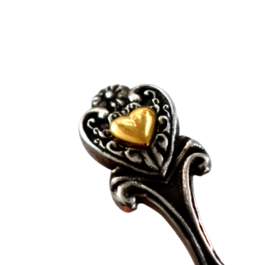 Auth SAINT LAURENT Paris Engraved HEART CUFF Bracelet L | eBay