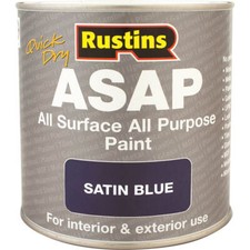 Image of Rustins ASAP All Surface All Purpose Paint Blue 500ml