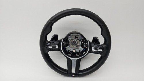 12-18 BMW F06 F12 F13 640i M Sport Steering Wheel Black Leather W/ Shifters OEM - 第 1/12 張圖片