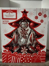 Holiday Time 54 Piece Shatterproof Ornaments NIB