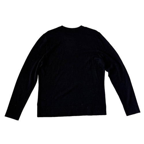Smartwool Mens M Sparwood Crew Sweater Black Merino Wool Blend Pullover Neck - Picture 5 of 6