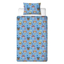 Paw Patrol Official Toddler Duvet Cover Vibrant & Adorable Cute Pups Design Blue