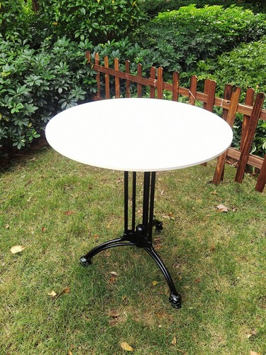 Table Base 28",with Retro Aluminum Black Legs,is Suitable for Restaurants,Cof... - Picture 2 of 8