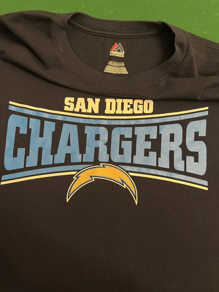 Camisa San Diego Chargers Para Hombres XXL Azul Manga Larga Equipo NFL Ropa Fútbol L/S Foto 2 de 4