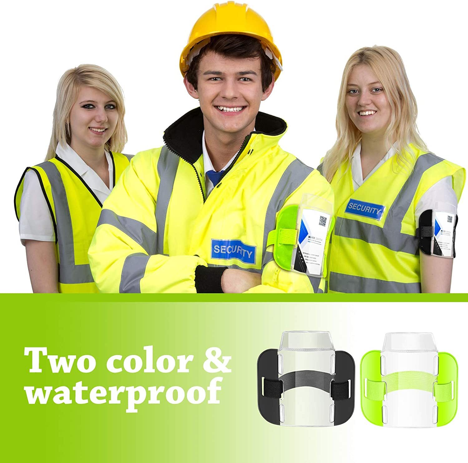 Security Armband Sia ID Badge Holder Tactical Card Hi Viz Visibility ...