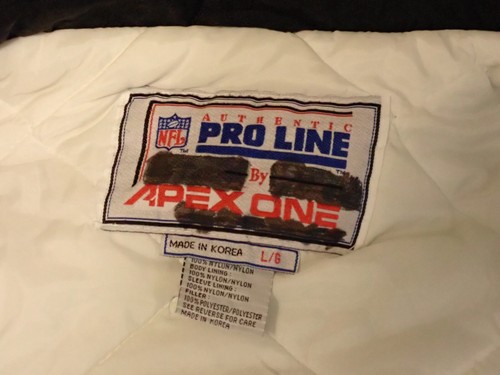 Vintage Apex One Carolina Panthers heavy coat Size L PLEASE READ - Picture 23 of 24