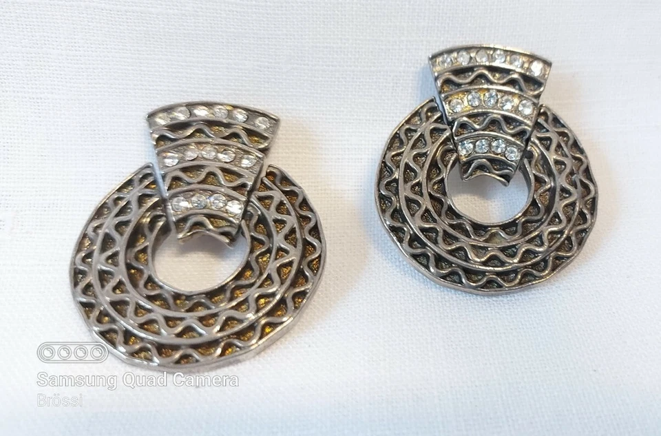 Agatha Paris Ohrclips Vintage Clips massiver Ohrschmuck - Bild 3 von 4