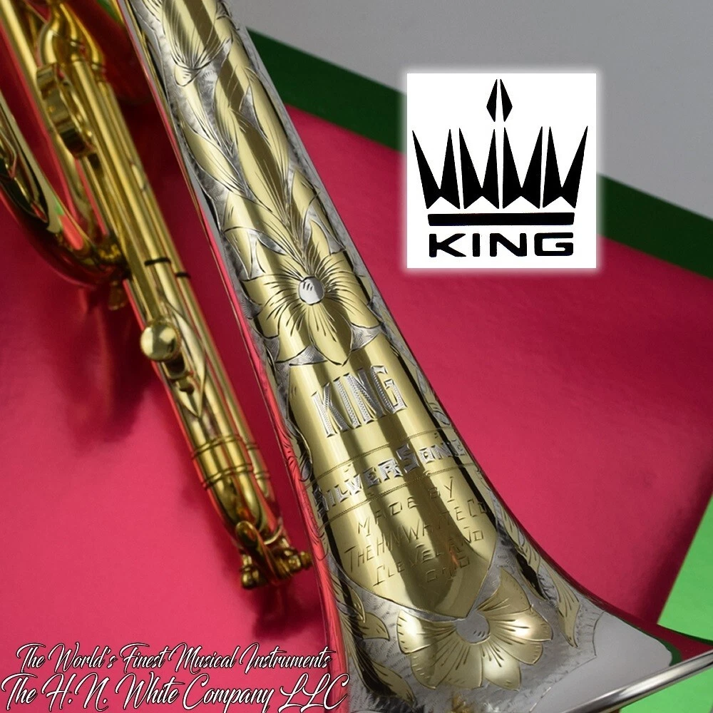Vintage King H. N. White Silversonic Master Cornet Original Gold
