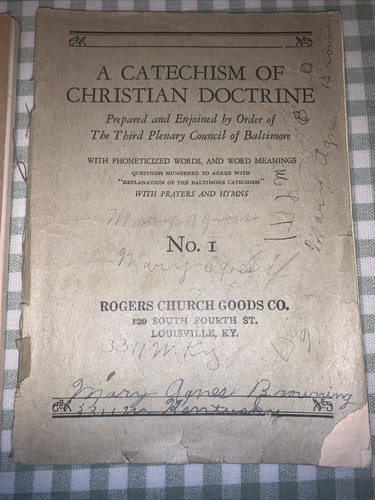 A CATECHISM OF CHRISTIAN DOCTRINE: Baltimore Plenary, 1929 Number 1 & 2 - Imagen 3 de 6