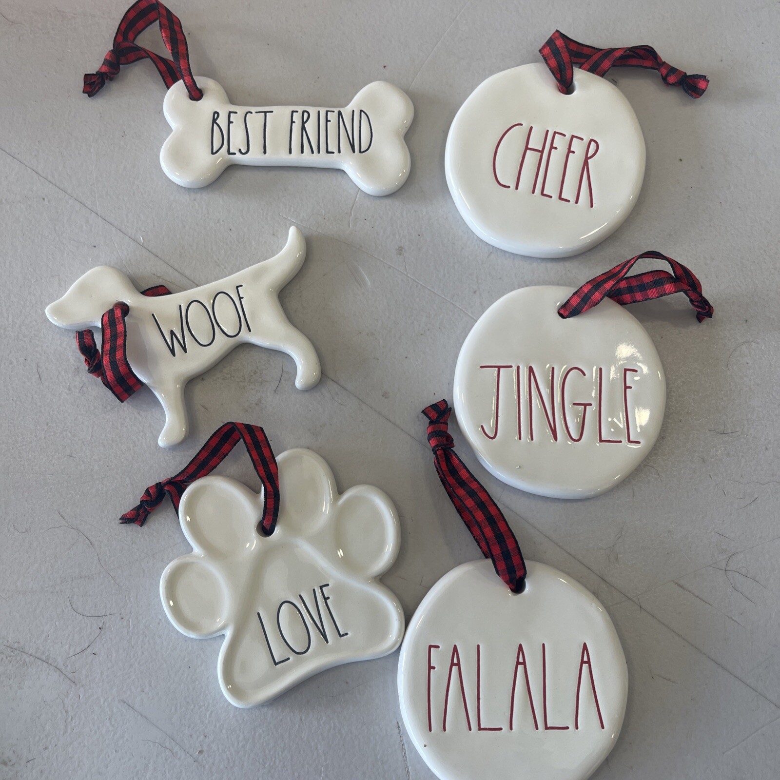 Rae Dunn Artisan Collection Ornaments New No Box