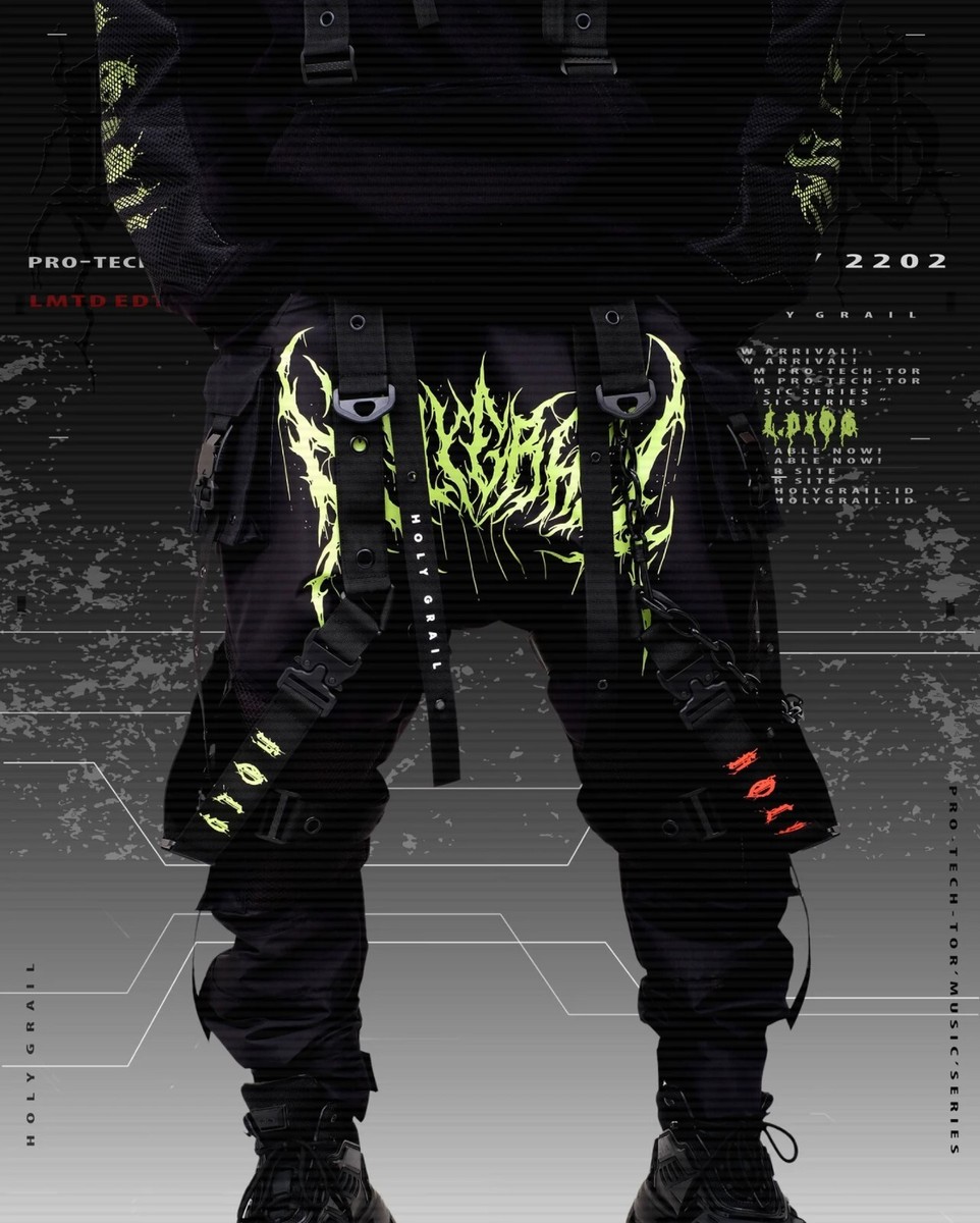 ★ DIAGONAL★ CRINKLE CARGO PANTS black DA251PT06BK Access Fashion | Organza cargo pants