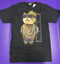Big Paw Paw Crown King Coogi Sweater Biggie Smalls Cat Men's SMALL T Shirt