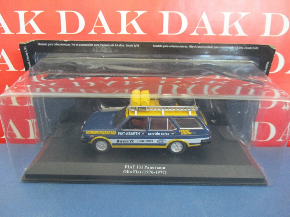 Die cast 1/43 Modellino Auto Fiat 131 Panorama Assistenza Rally Olio Fiat 1976 - Immagine 4 di 4