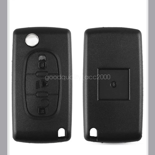 3 Button Remote Flip Key Case Fob For Citroen C2 C3 C4 C5 C6 C8 Picasso - Picture 3 of 5