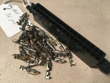 King Bendix 36 pin Dual Edge Install Connector, Black, New, with 36 install pins