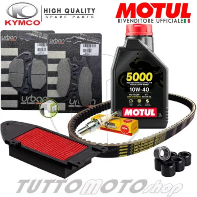 MOTUL - BRAKING - BANDO - MITSUBOSHI - NGK Tagliando KYMCO Agility 150 R16 2008 2009 2010 2011 2012 / Kit Olio Motul 5000