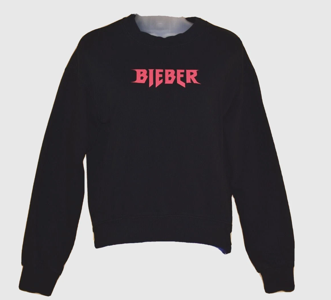 Justin Bieber Women's Black/Red Pullover Purpose Tour Sweatshirt Size XS |  eBay