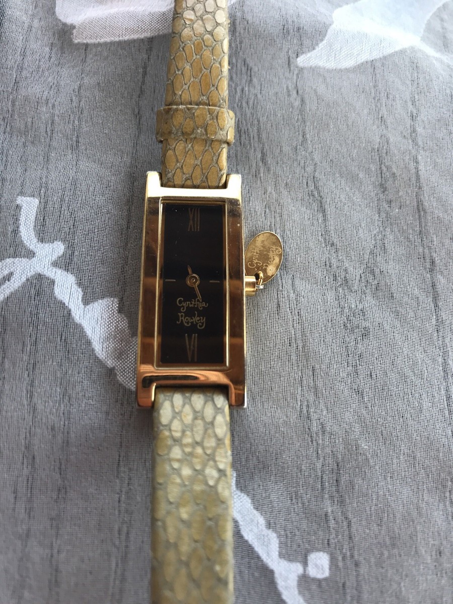 Cynthia Rowley Watch Women Sterling Silver Case Purple Leather Band New Battery Cynthia rowley - sterling - Gem main image 2
