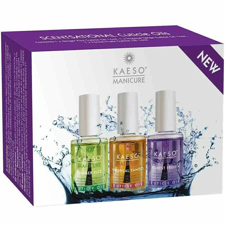 Kaeso Manicure SCENTSATIONAL Cuticle Oil Collection Gift Set - 3 x 14ml Oils
