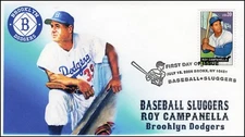 AO-4080-2, 2006, Baseball Sluggers, Roy Campanella, FDC, Add-on Cachet. Pictoria